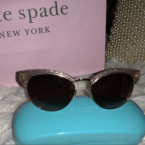 Kate Spade Pink Sparkling Sunglasses